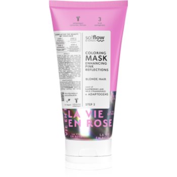 so!flow Coloring Mask Blonde Hair mască intens colorantă - imagine 2